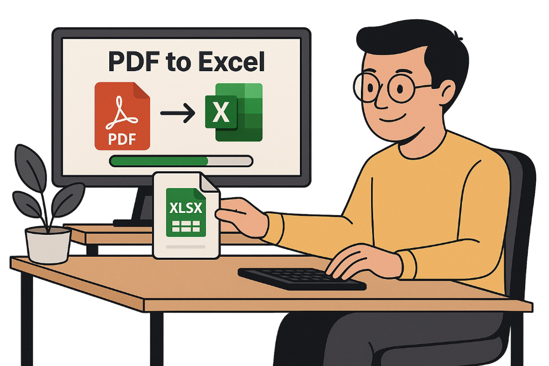 PDF to Excel Converter Illustration