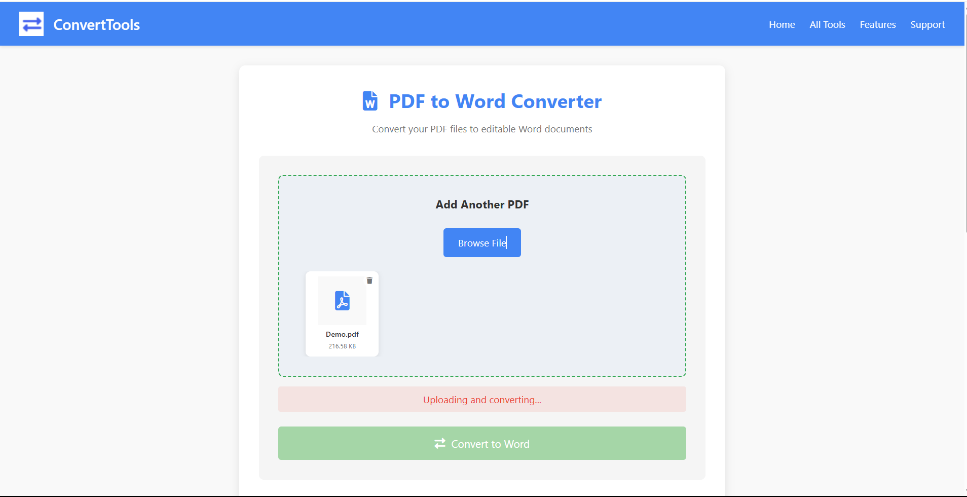 Converting PDF to Word document